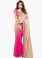 Vishal Beige Embellished Saree