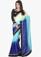 Vishal Green Printed Saree