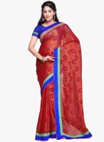 Vishal Maroon Printed Saree