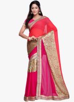 Vishal Pink Embroidered Saree