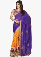 Vishal Purple Printed Saree