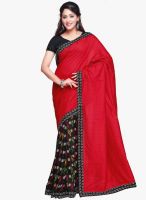 Vishal Red Printed Saree
