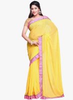 Vishal Yellow Embellished Saree