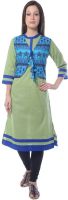 Aairah Casual Printed Women's Kurti(Pack of 2, Green)