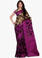 Apple Creation PURPLE PRINTED SAREE