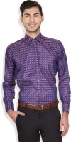 Arihant Men's Self Design Formal Purple Shirt