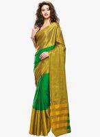 Aura Green Solid Saree