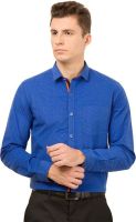 Black Coffee Men's Printed Casual Dark Blue, Dark Blue Shirt