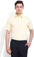 Blackberrys Men's Solid Formal Yellow Shirt