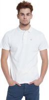 Breakbounce Solid Men's Polo Neck White T-Shirt