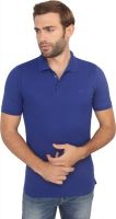 Calvin Klein Solid Men's Polo Neck Blue T-Shirt