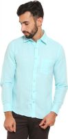 Classic Polo Men's Solid Formal Light Blue Shirt