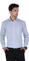 Cocablue Men's Solid Formal Light Blue Shirt