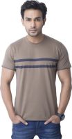 Cult Fiction Printed Men's Round Neck Brown T-Shirt