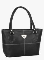 FOSTELO Black Polyurethane (Pu) Handbag