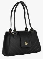 FOSTELO Black Polyurethane (Pu) Handbag