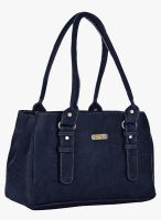 FOSTELO Blue Polyurethane (Pu) Handbag