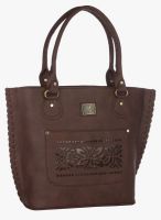 FOSTELO Brown Polyurethane (Pu) Handbag