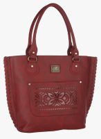 FOSTELO Maroon Polyurethane (Pu) Handbag