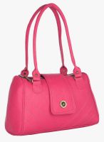 FOSTELO Pink Polyurethane (Pu) Handbag