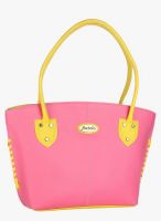 FOSTELO Pink Polyurethane (Pu) Handbag