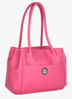 FOSTELO Pink Polyurethane (Pu) Handbag