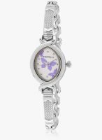 FOSTELO Purple/Silver Stainless Steel Analog Watch