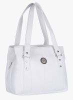 FOSTELO White Polyurethane (Pu) Handbag