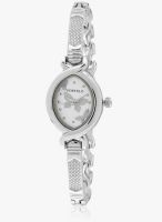 FOSTELO White/Silver Stainless Steel Analog Watch