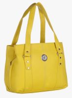 FOSTELO Yellow Polyurethane (Pu) Handbag