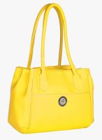 FOSTELO Yellow Polyurethane (Pu) Handbag
