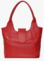 Grace Red Polyurethane (Pu) Handbag