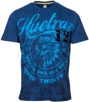 Huetrap Graphic Print Men's Round Neck Blue T-Shirt