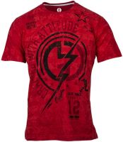 Huetrap Graphic Print Men's Round Neck Red T-Shirt