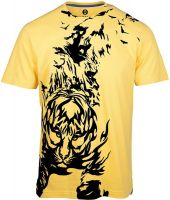 Huetrap Printed Men's Round Neck Yellow T-Shirt