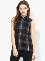 I AM FOR YOU Black Checked Shirt