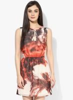 I AM FOR YOU Multicoloured Printed Skater Dress