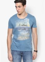 Jack & Jones Blue Round Neck T Shirt