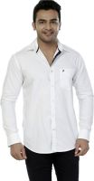 Jazzup Men's Solid Casual White Shirt