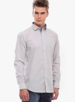Jogur Solid Grey Casual Shirt
