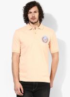 John Players Pink Solid Polo T-Shirt