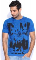 Kook N Keech Star Wars Printed Men's Round Neck Blue T-Shirt