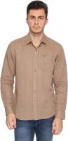 Lee Men's Solid Casual, Party Brown Shirt