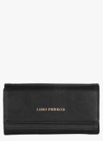 Lino Perros Black Polyurethane (Pu) Wallet