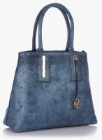 Lino Perros Blue Polyurethane (Pu) Handbag