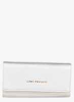 Lino Perros Silver Polyurethane (Pu) Wallet