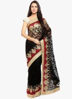 Lookslady Black Embroidered Saree