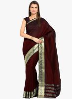 Lookslady Rust Embellished Saree