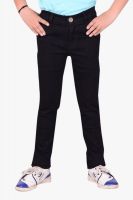 Makeover Slim Fit Boy's Black Jeans