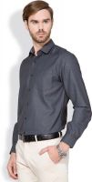 Mark Taylor Men's Solid Casual Black, Grey Shirt